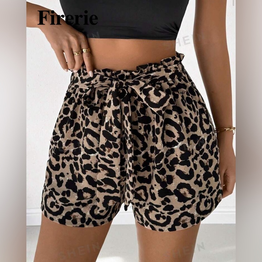 3/$20 SHEIN leopard print shorts